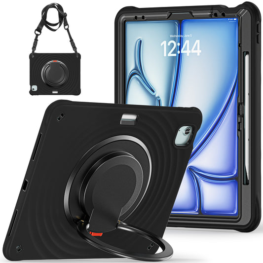 Boeing Hook iPad Pro 12.9 2018 Case 360 Rotating Shoulder Strap