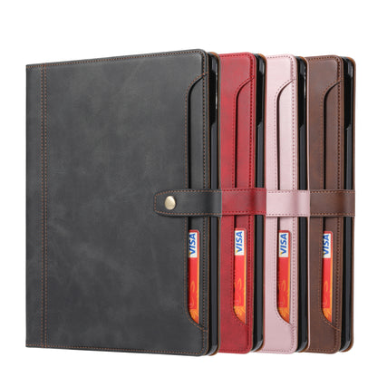 Buckle Retro Leather iPad Mini 6 Case Stand Multi-card Slots