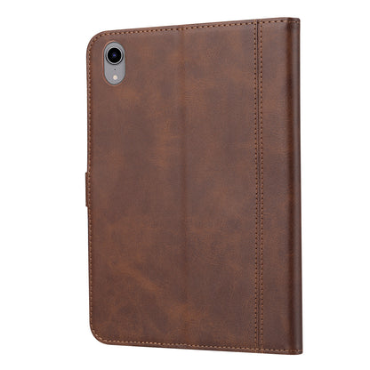 Buckle Retro Leather iPad Mini 6 Case Stand Multi-card Slots