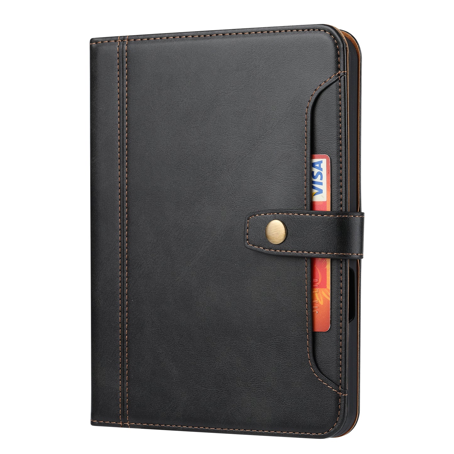 Buckle Retro Leather iPad Mini 6 Case Stand Multi-card Slots