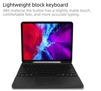 Circle Backlit Touchpad Keyboard Apple iPad Pro 12.9 (2018) Case 2 in 1