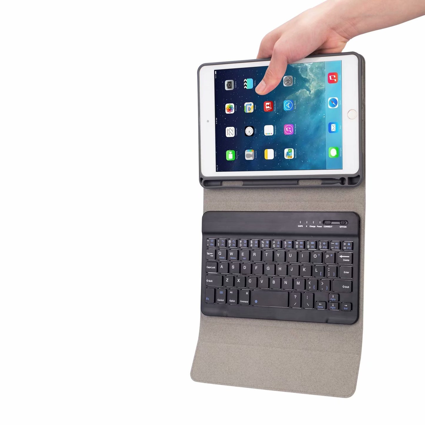 Cloth Kickstand Backlit Keyboard Apple iPad 5 Case Detachable