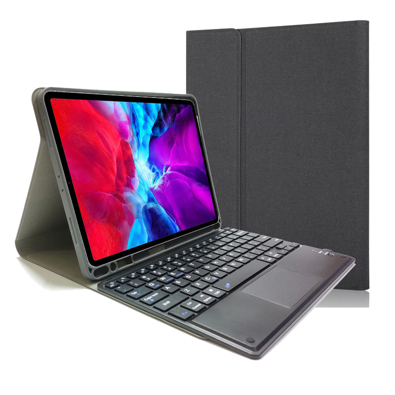 Detachable Touchpad Keyboard iPad Air 11 (2024) Case Cloth Fold Stand