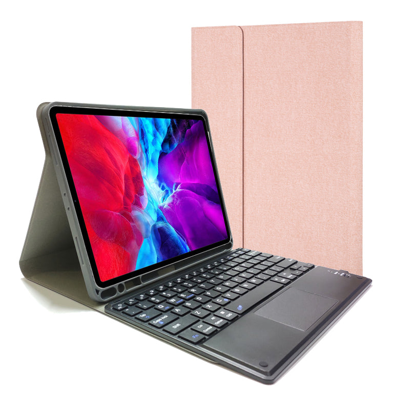 Detachable Touchpad Keyboard Apple iPad Air 5 Case Cloth Fold Stand