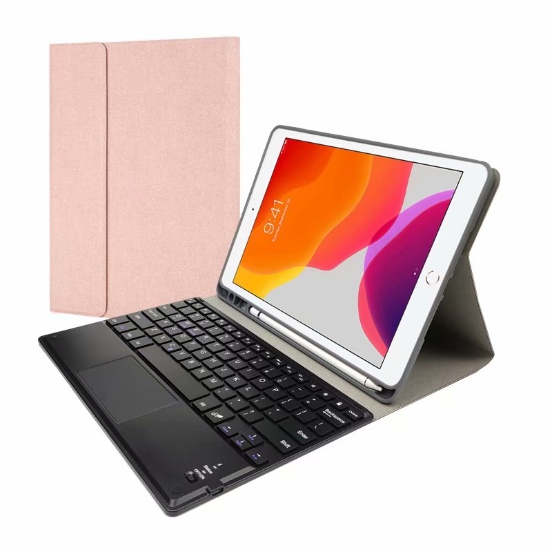 Detachable Touchpad Keyboard Apple iPad 5 Case Cloth Fold Stand