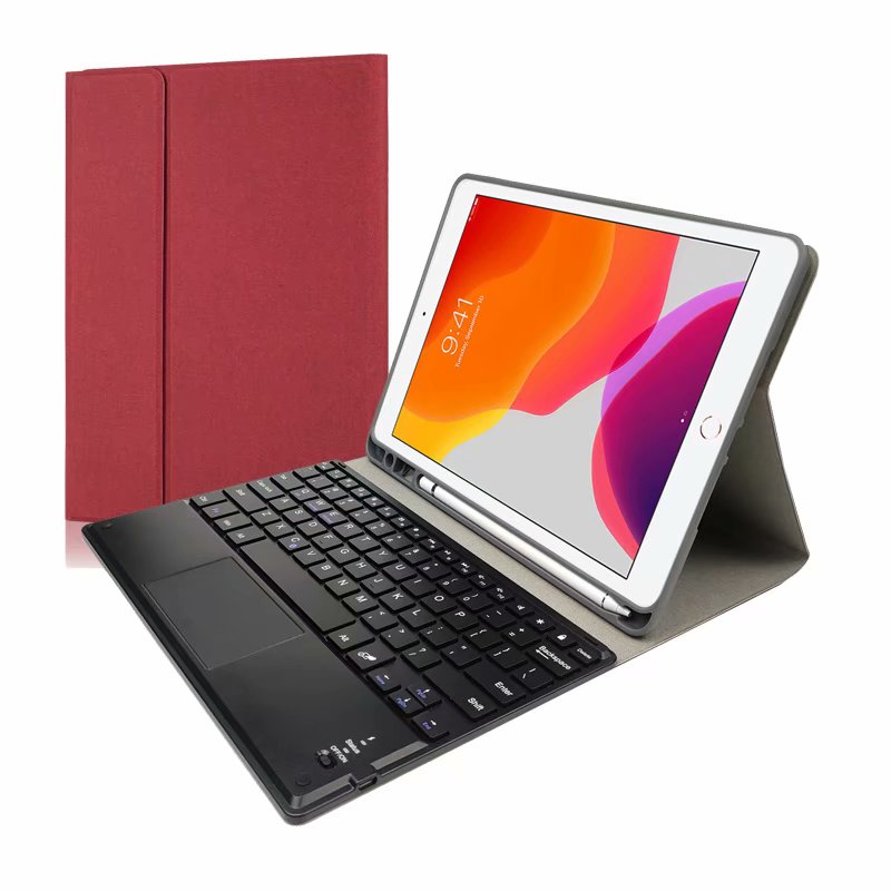 Detachable Touchpad Keyboard Apple iPad 5 Case Cloth Fold Stand