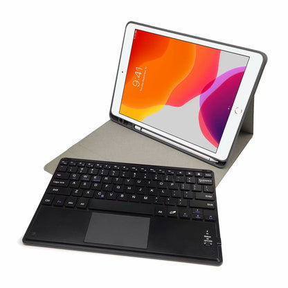 Detachable Touchpad Keyboard Apple iPad 8 Case Cloth Fold Stand