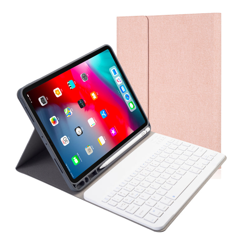 Cloth Detachable Keyboard Apple iPad 7 Case Book Foldable Stand