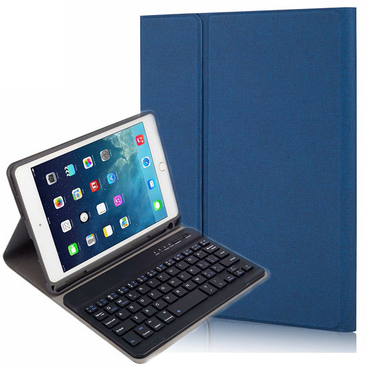 Cloth Detachable Keyboard Apple iPad 5 Case Book Foldable Stand