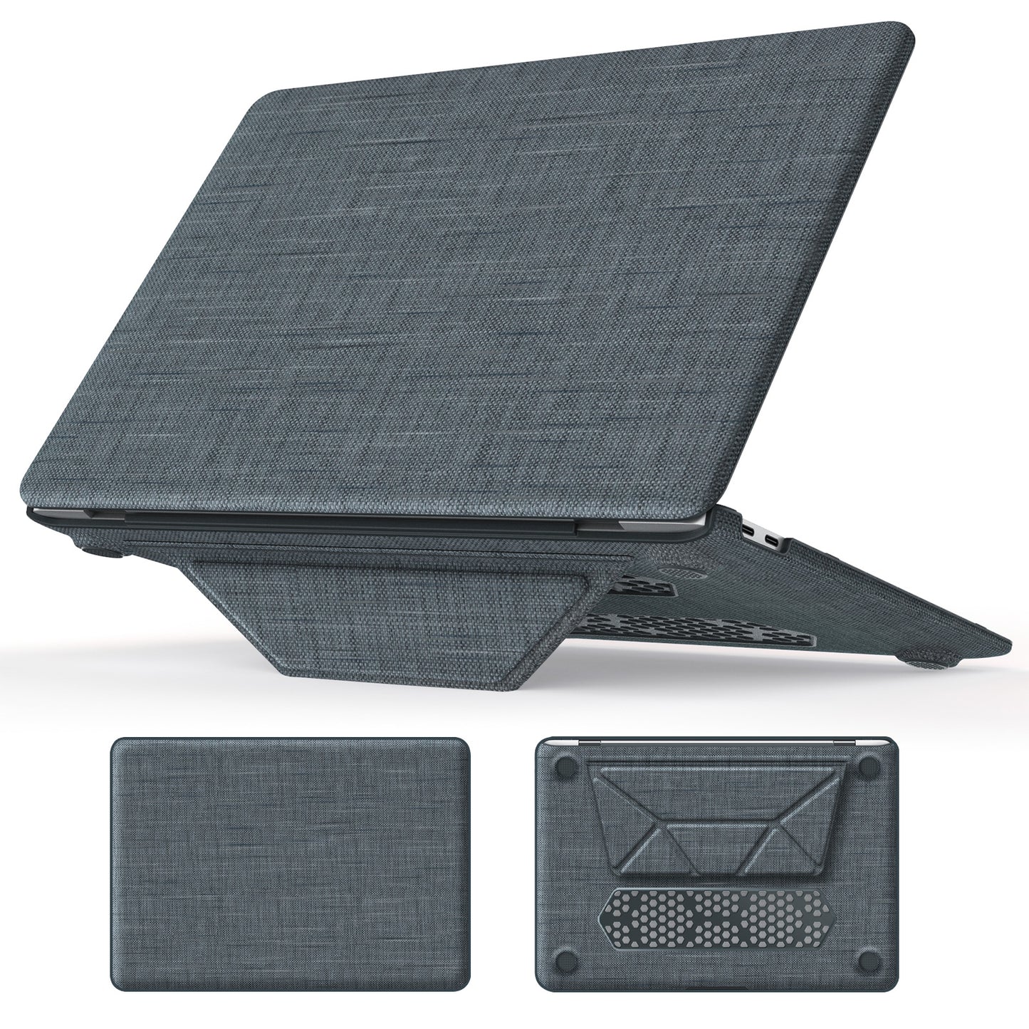 Stylish Fabric MacBook Air 13.3 A1932 Case with Kickstand