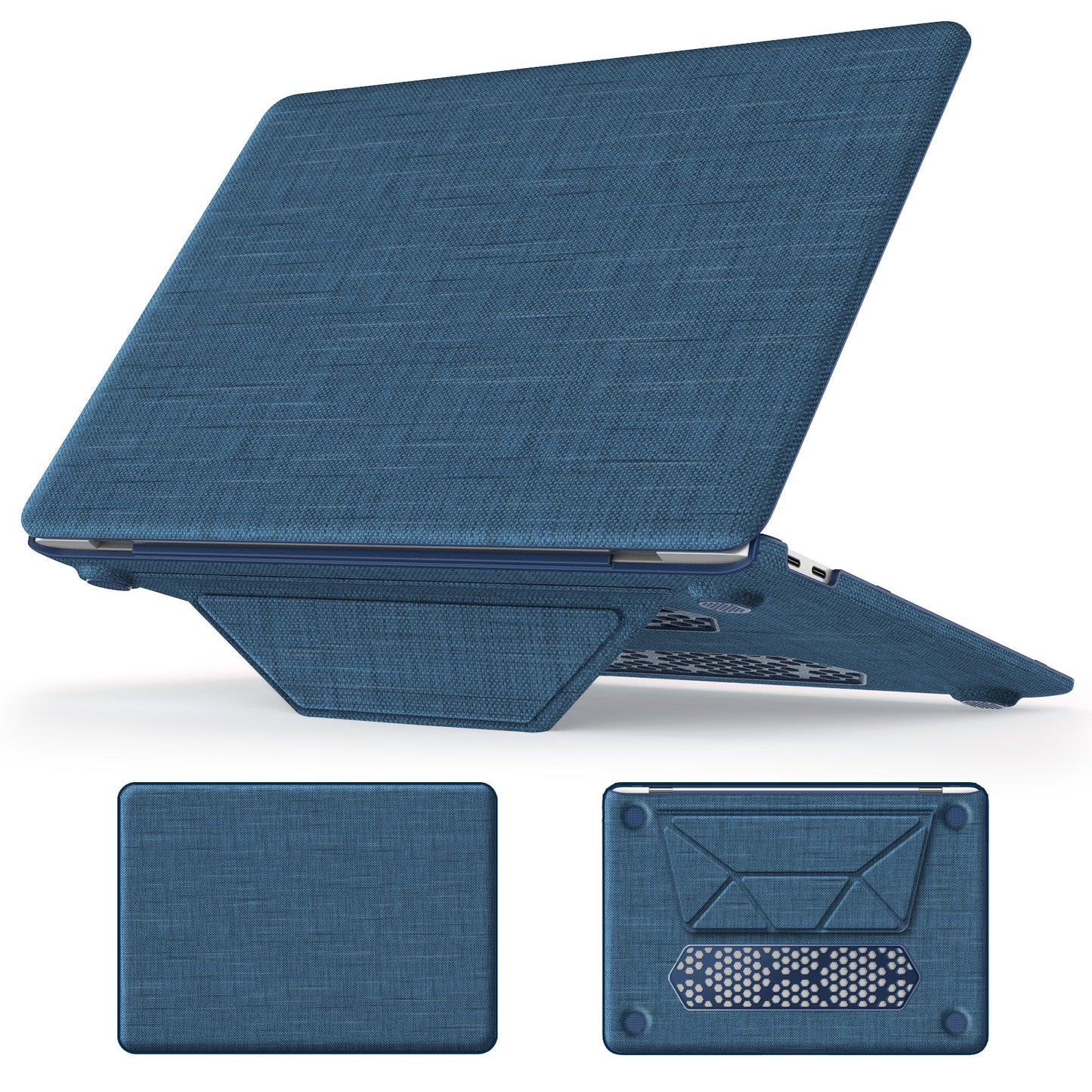 Stylish Fabric MacBook Air 13.3 A1932 Case with Kickstand