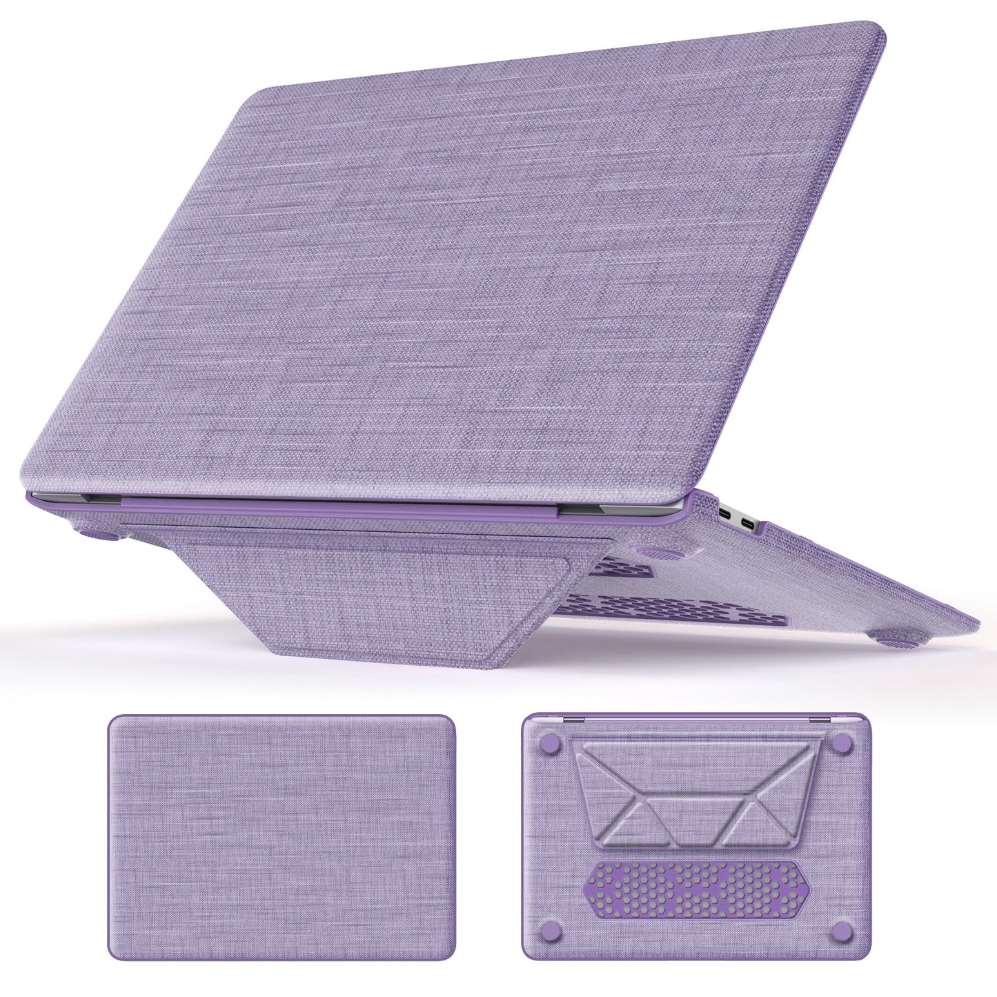 Stylish Fabric MacBook Air 13.3 A1932 Case with Kickstand