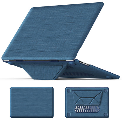 Stylish Fabric MacBook Air 15.3 A3114 M3 Case with Kickstand