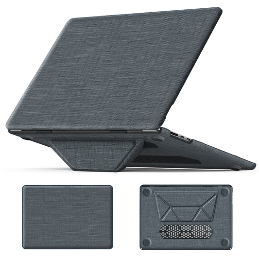 Stylish Fabric MacBook Air 15.3 A2941 Case with Kickstand