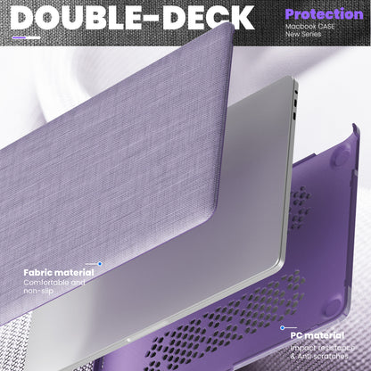 Stylish Fabric MacBook Pro 13.3 A2159 Case with Kickstand