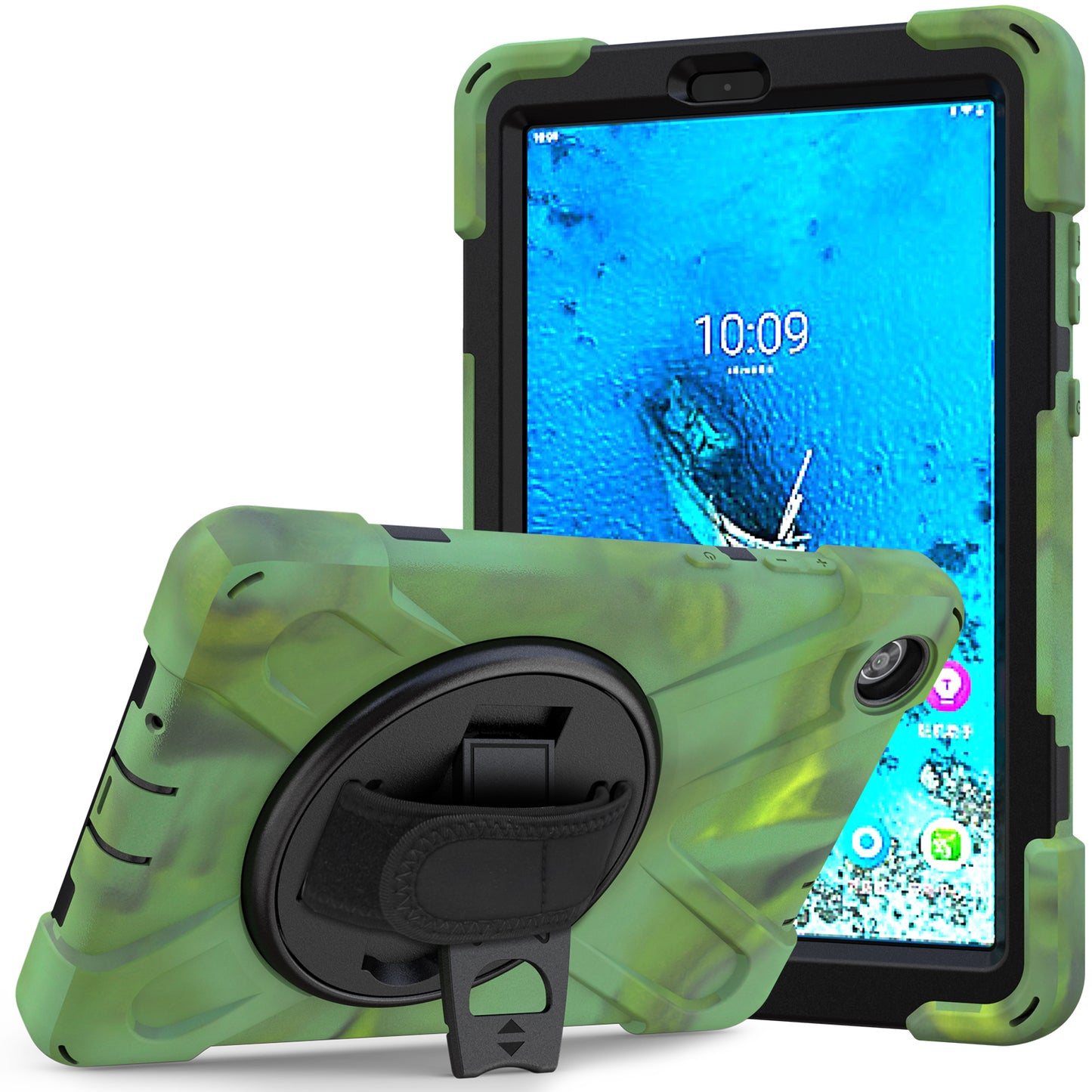 Pirate King Lenovo Tab M8 HD (2019) Case 360 Rotating Stand Hand