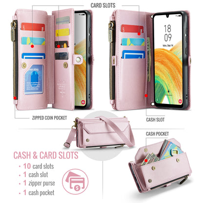 Women Shoulder Bag Samsung Galaxy A33 Case Card Slots Buckle Pockets