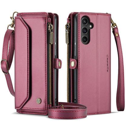 Women Shoulder Bag Samsung Galaxy A34 Case Card Slots Buckle Pockets