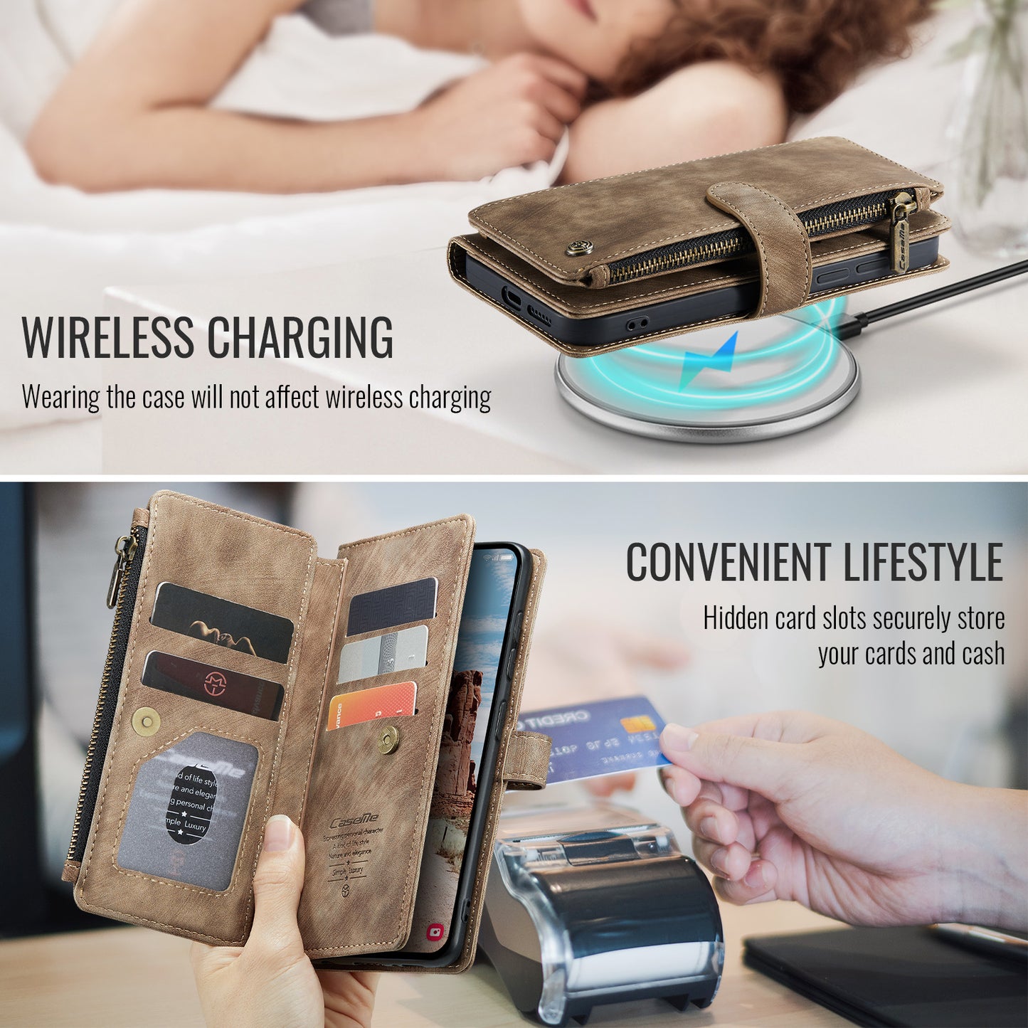 CaseMe Handbag Galaxy S25 Case Wallet Stand