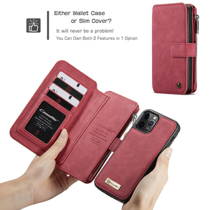 Multi-function Card Holder Retro Leather Apple iPhone 12 Pro Case