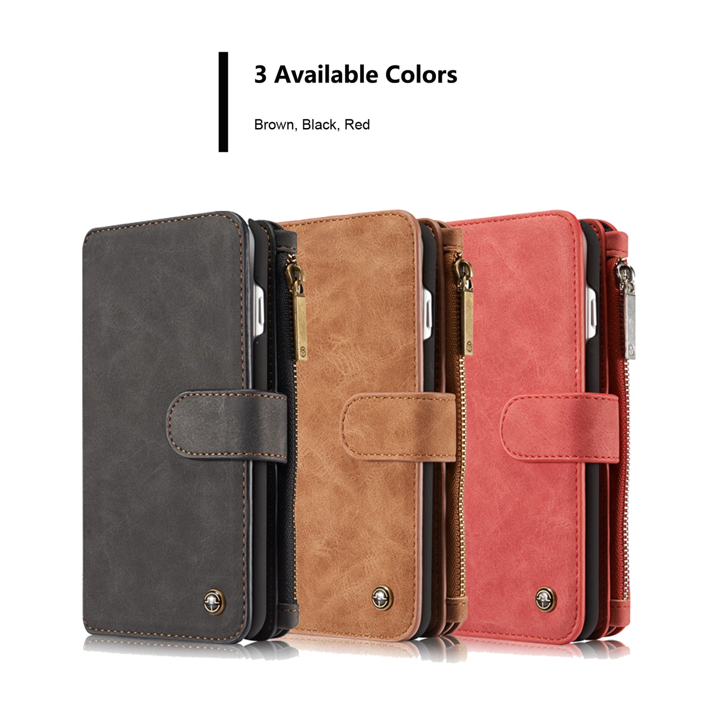 Multi-function Card Holder Retro Leather Apple iPhone 8 Plus Case