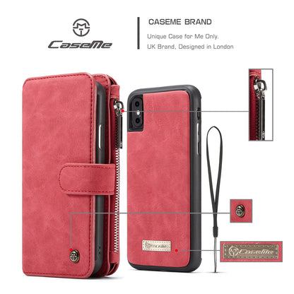 Multi-function Card Holder Retro Leather iPhone Xs Case Detachable