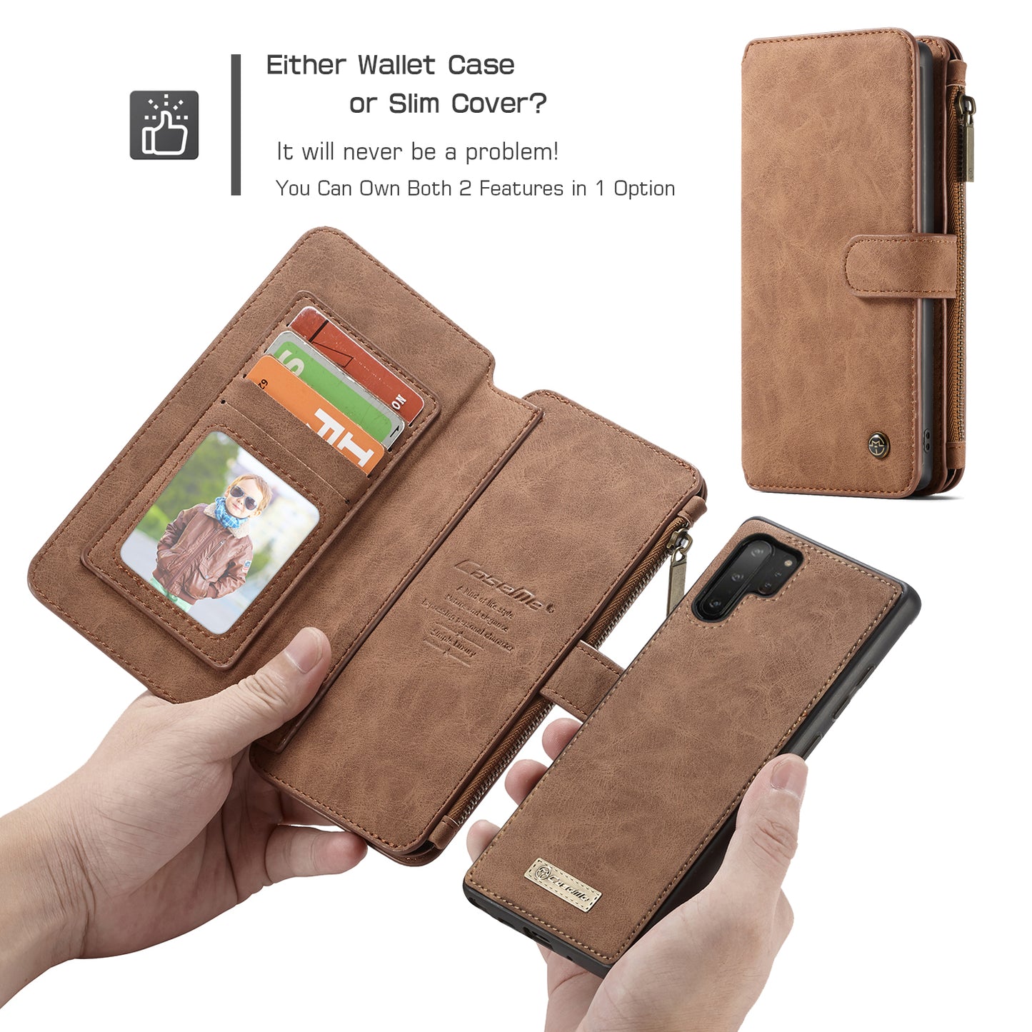 Multi-function Card Holder Retro Leather Samsung Galaxy Note10+ Case