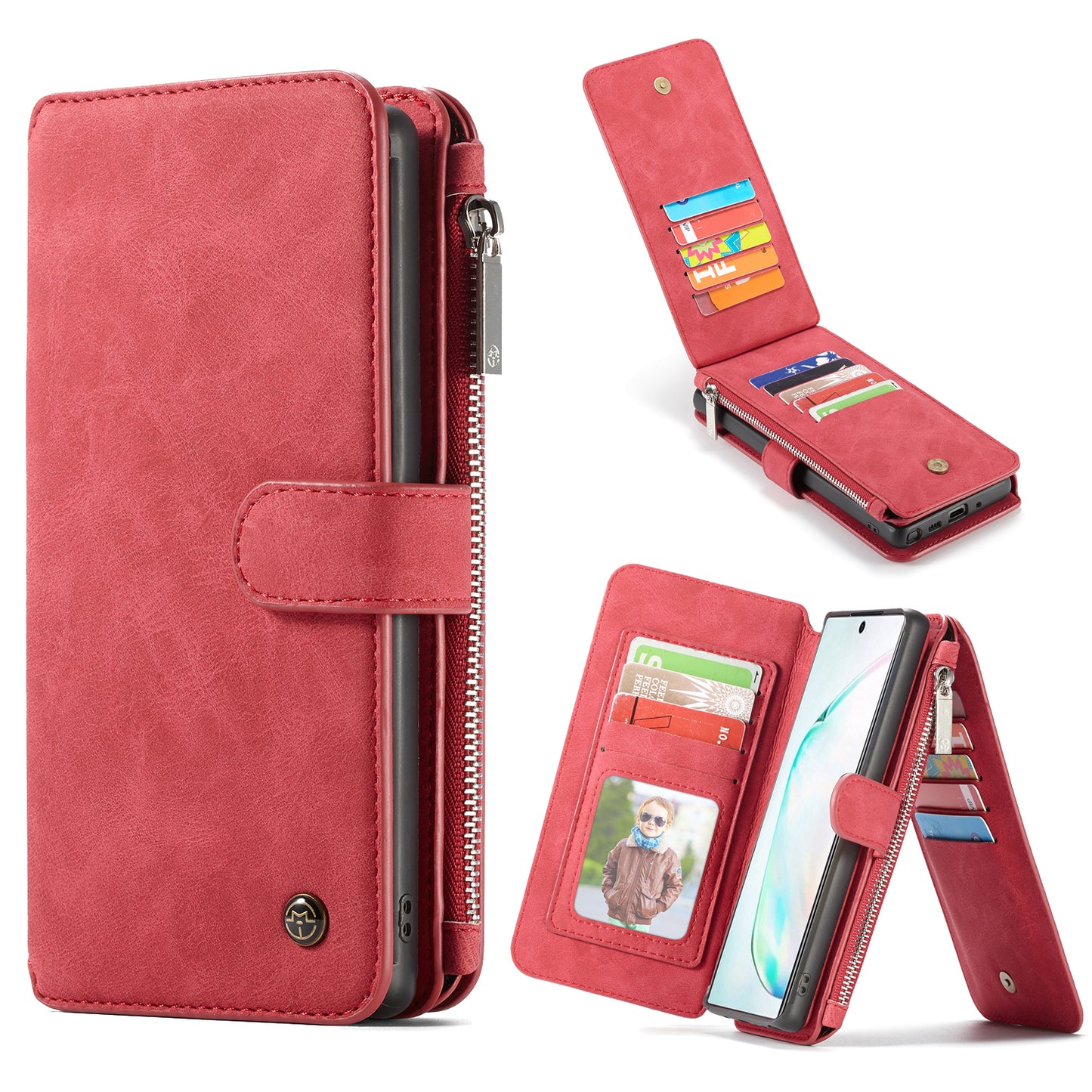 Multi-function Card Holder Retro Leather Samsung Galaxy Note10+ Case