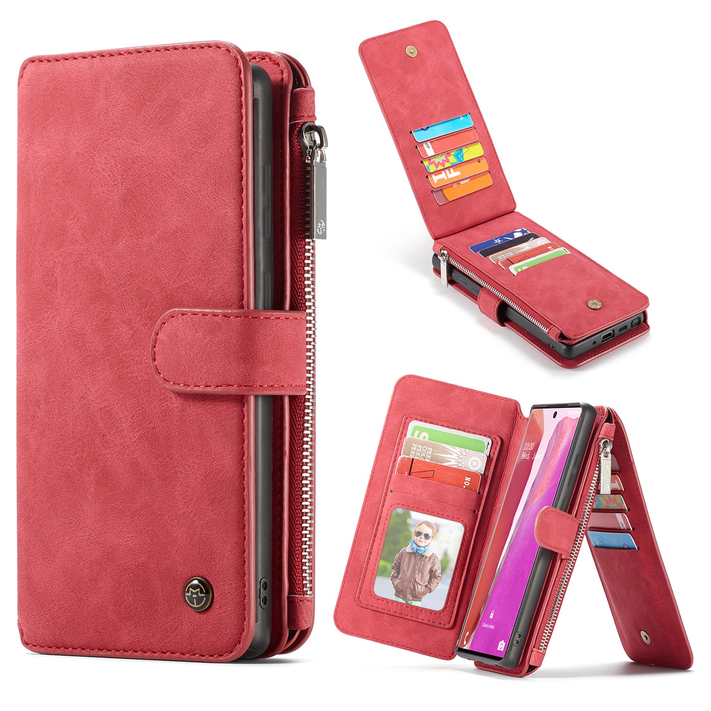 Multi-function Card Holder Retro Leather Galaxy Note20 Ultra Case