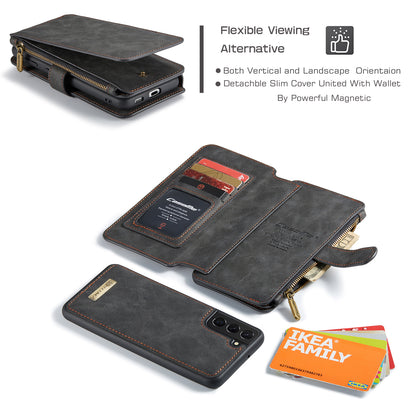 Multi-function Card Holder Retro Leather Samsung Galaxy S22+ Case