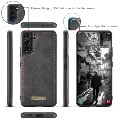 Multi-function Card Holder Retro Leather Samsung Galaxy S22+ Case