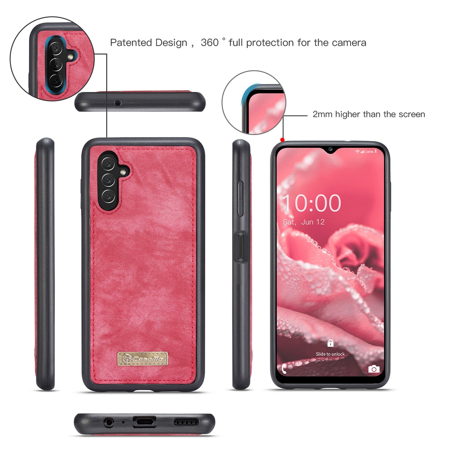 Vertical Magnetic Detachable 2 In 1 Samsung Galaxy A13 Case Hand Strap