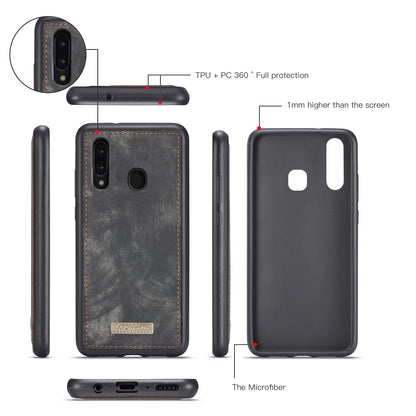 Vertical Magnetic Detachable 2 In 1 Samsung Galaxy A20 Case Hand Strap