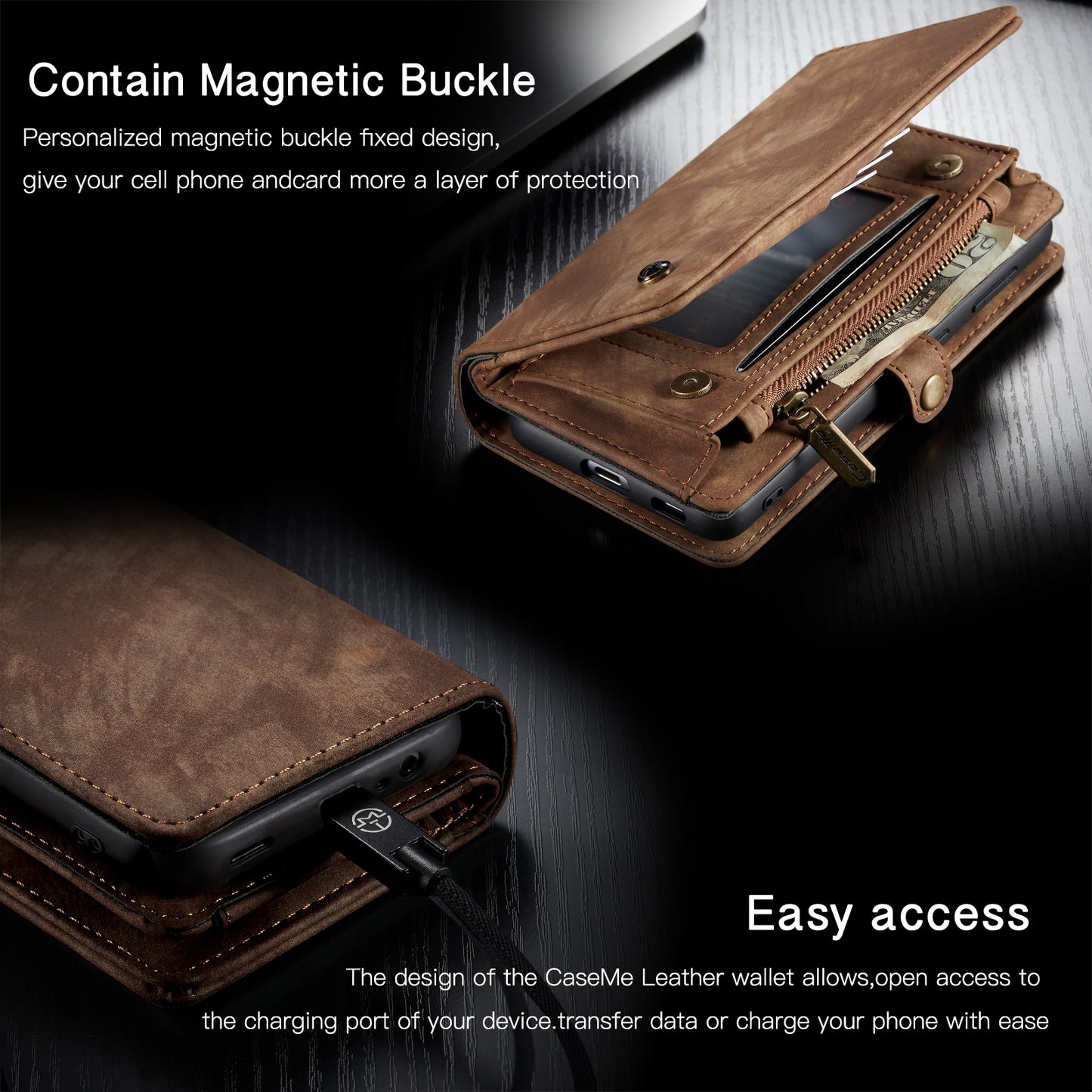 Vertical Magnetic Detachable 2 In 1 Samsung Galaxy A32 Case Hand Strap