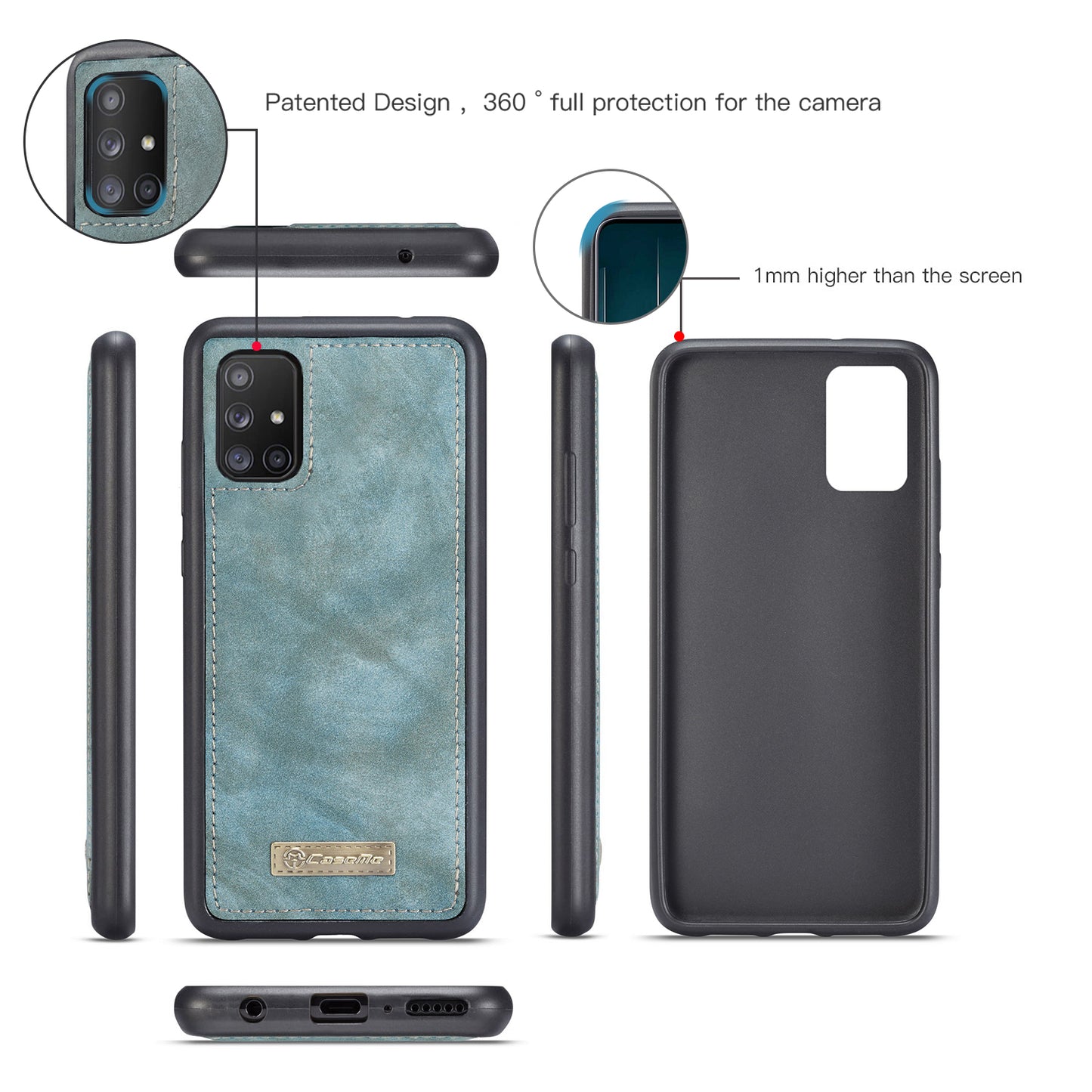 Vertical Magnetic Detachable 2 In 1 Samsung Galaxy A51 Case Hand Strap