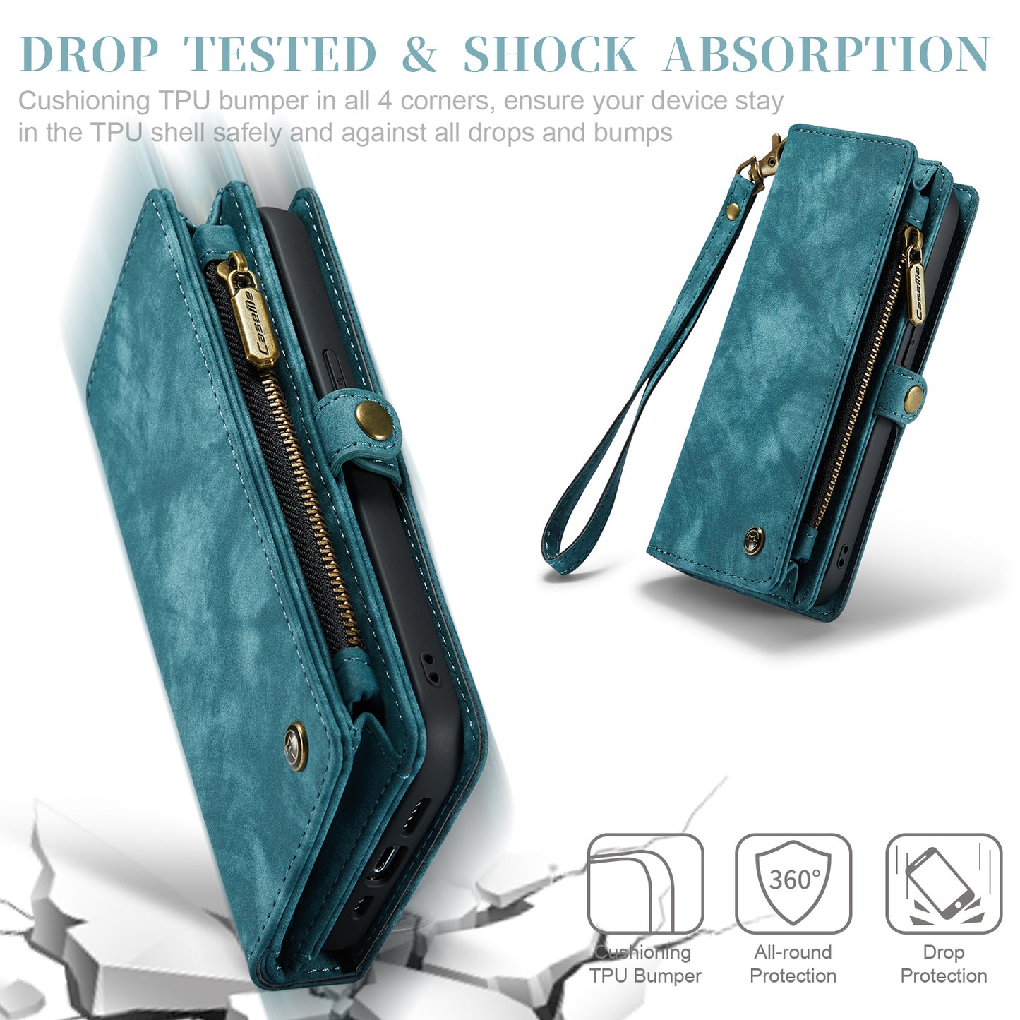 Vertical Magnetic Detachable 2 In 1 iPhone 12 Pro Max Case Hand Strap