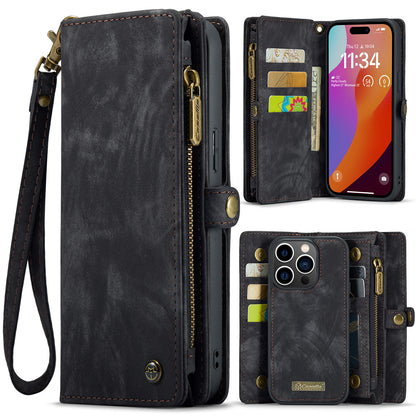 Vertical Magnetic Detachable 2 In 1 iPhone 15 Pro Case Hand Strap