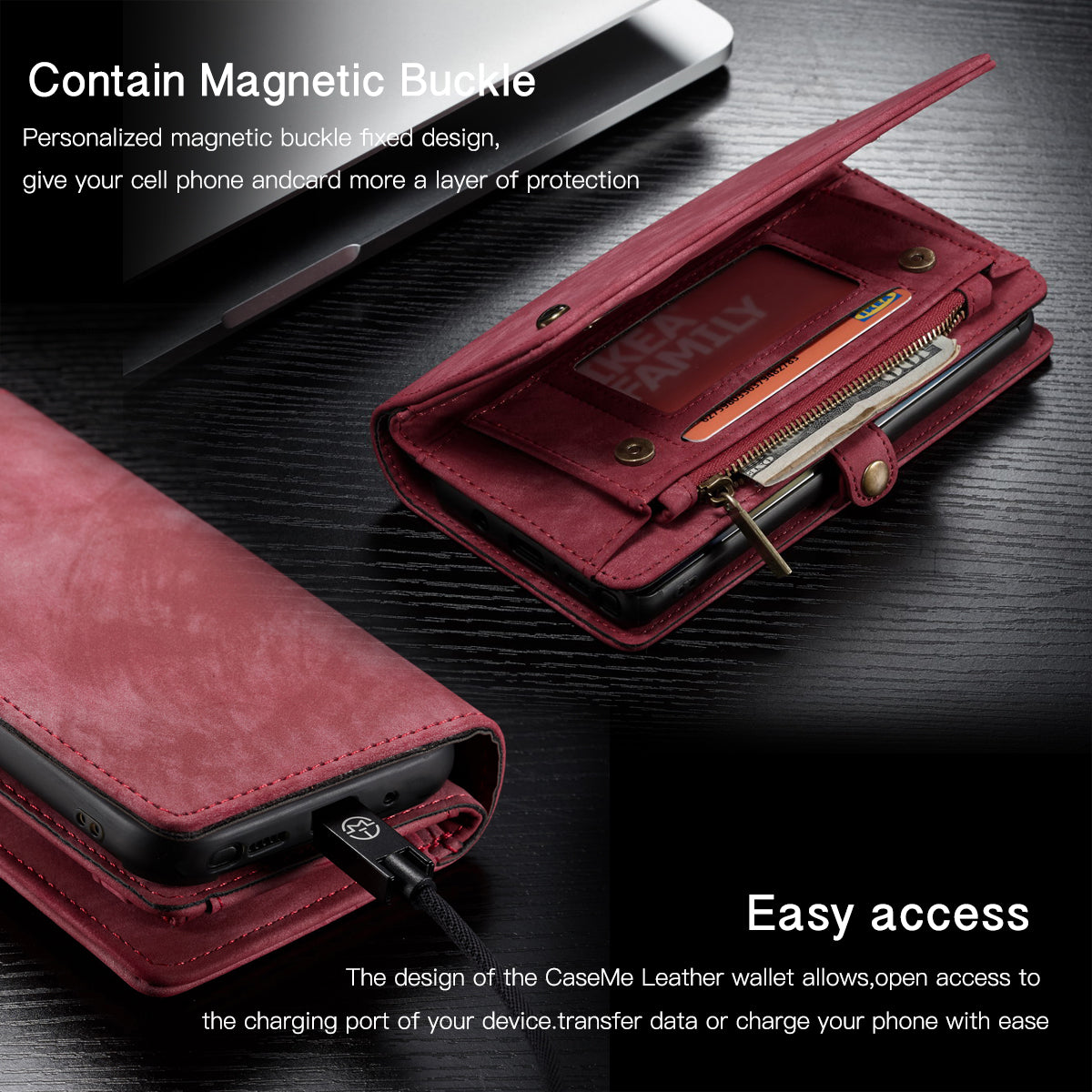 Vertical Magnetic Detachable 2 In 1 Galaxy Note20 Case Hand Strap