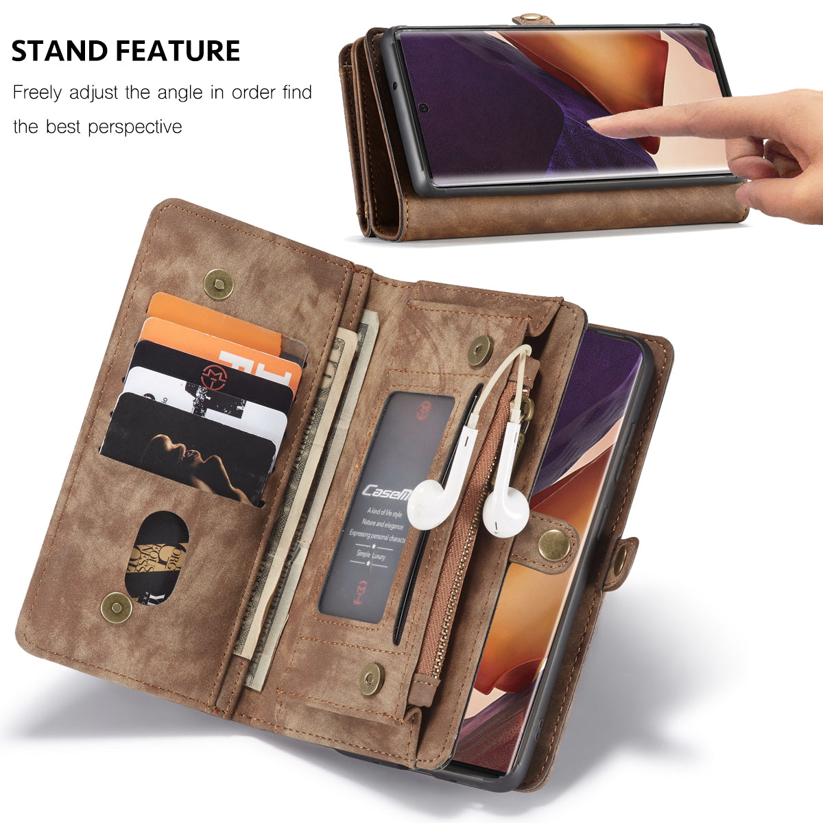 Vertical Magnetic Detachable 2 In 1 Galaxy Note20 Ultra Case Hand