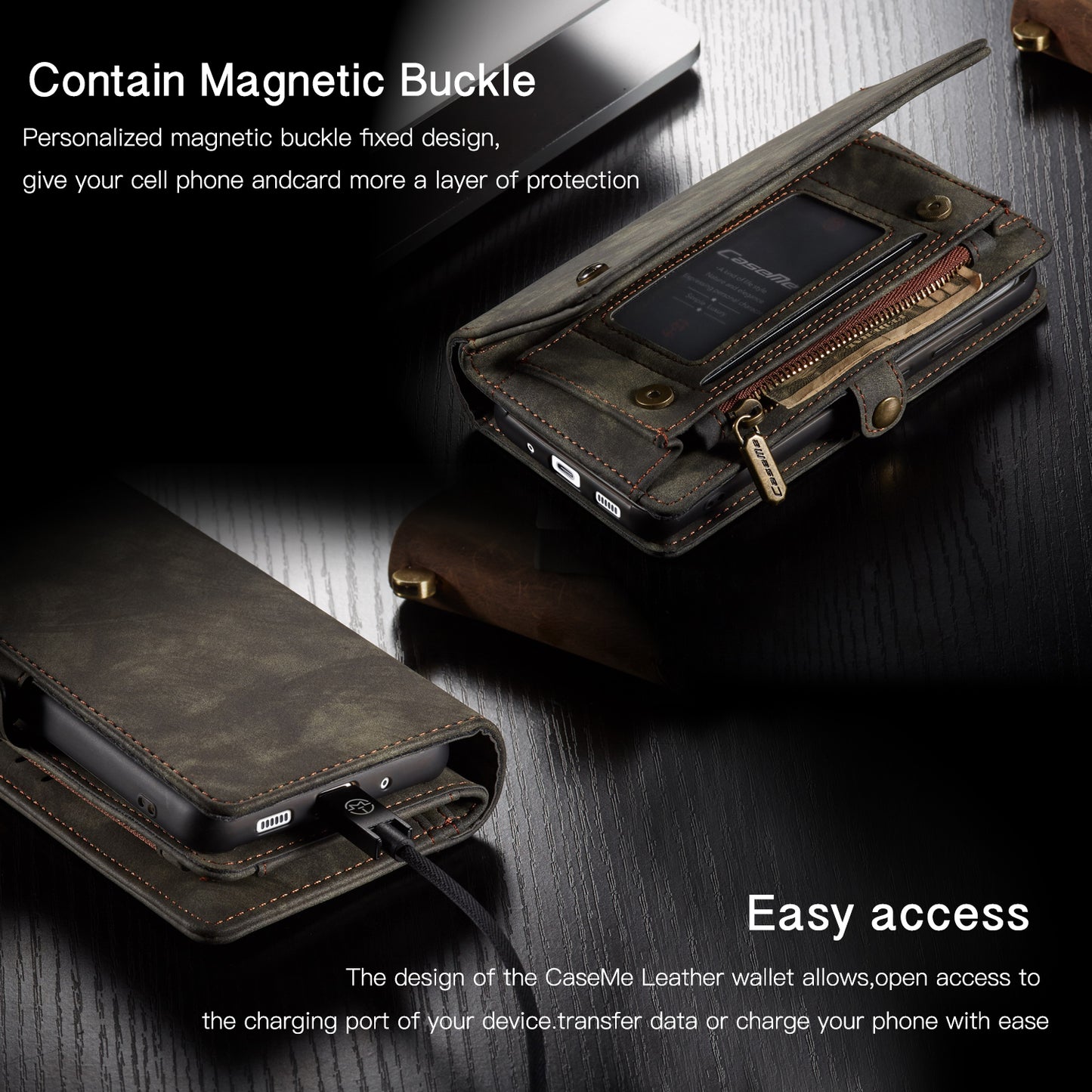 Vertical Magnetic Detachable 2 In 1 Samsung Galaxy S20 Case Hand Strap