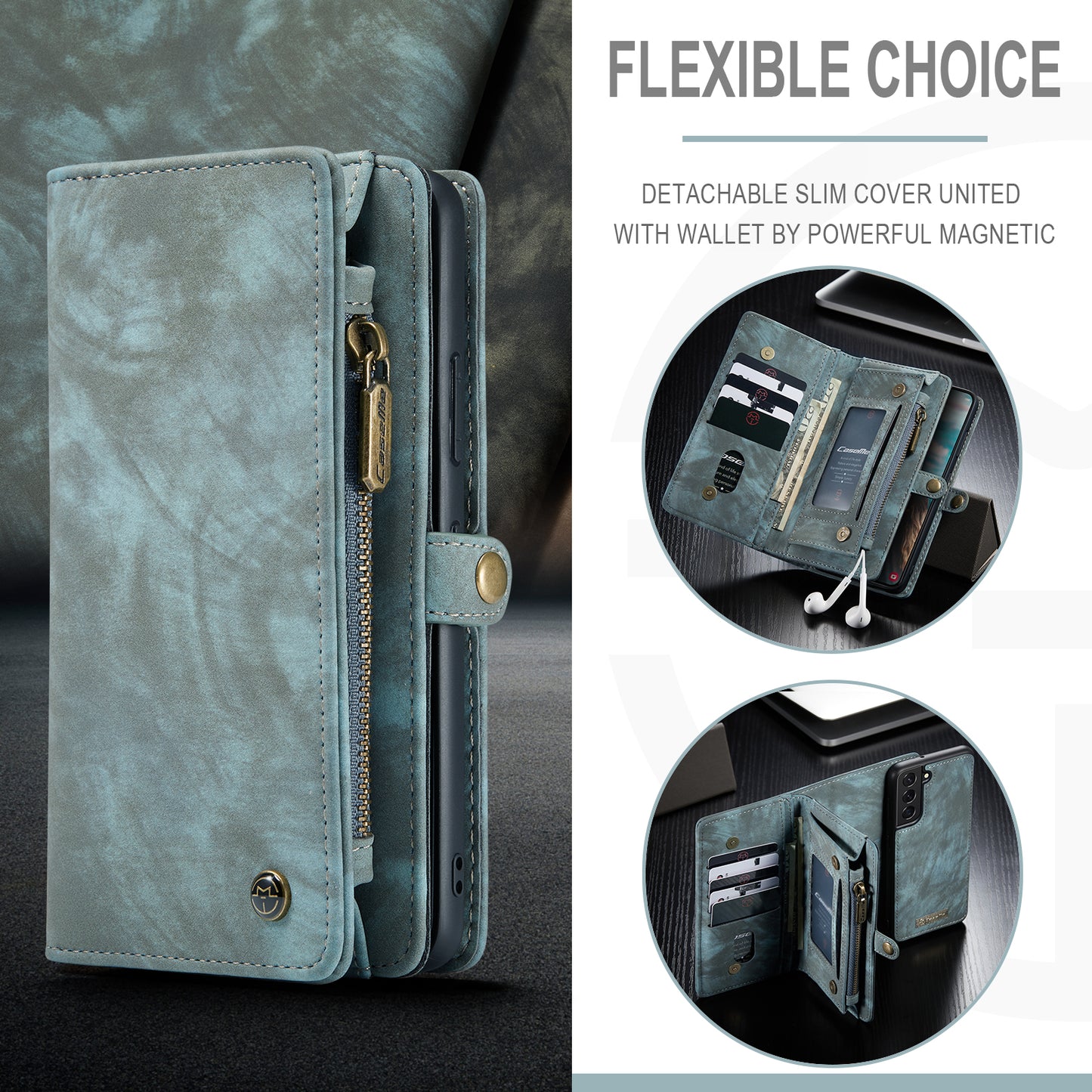 Vertical Magnetic Detachable 2 In 1 Galaxy S22+ Case Hand Strap