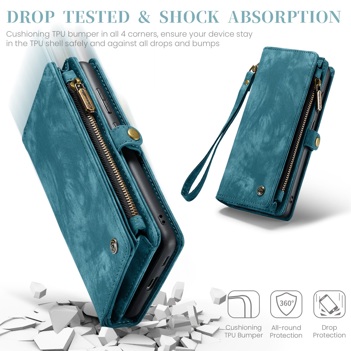 Vertical Magnetic Detachable 2 In 1 Galaxy S23 FE Case Hand Strap