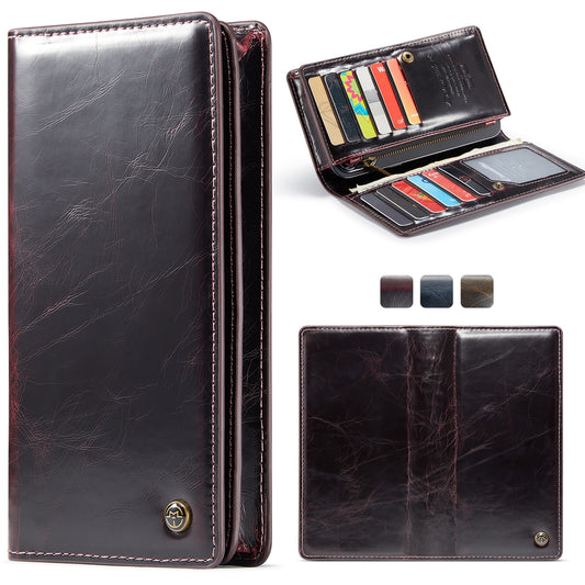 Men Retro Leather Multi-function Zipper Samsung Galaxy Note10 Purse