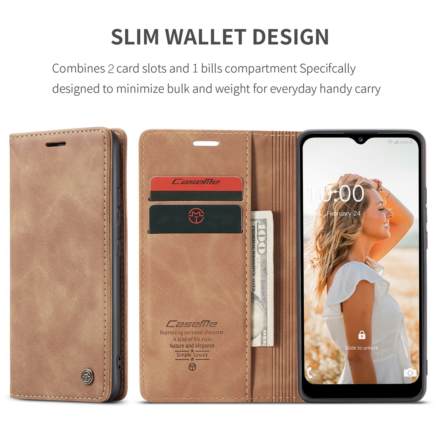 Book Classical Retro Leather Samsung Galaxy A02s Case Slim Wallet