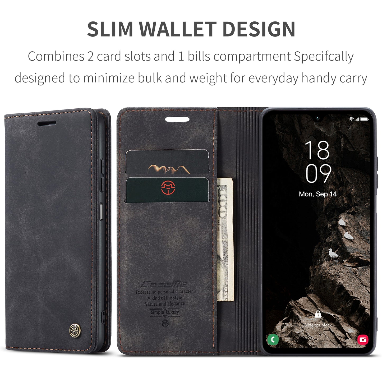 Book Classical Retro Leather Samsung Galaxy A05s Case Slim Wallet