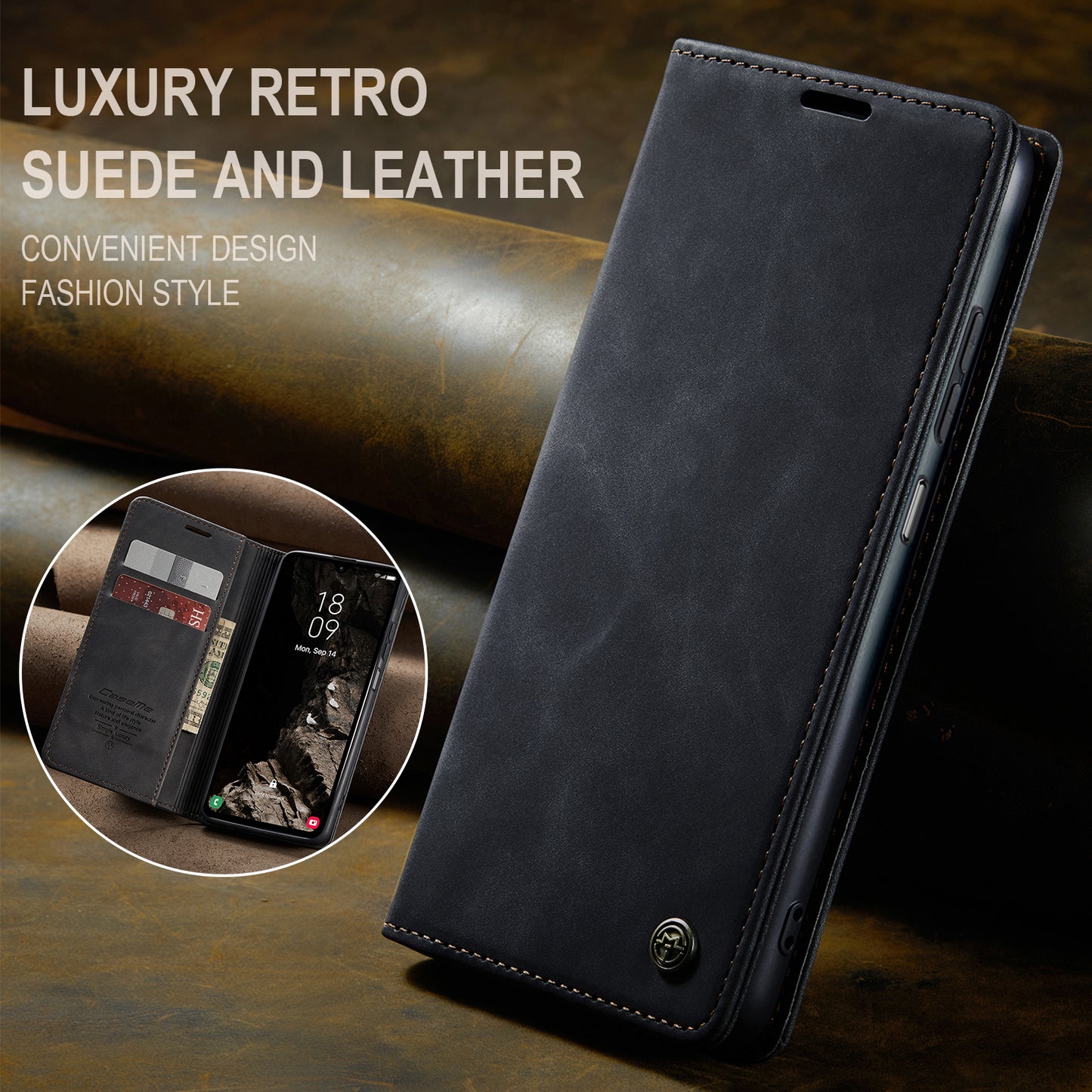 Book Classical Retro Leather Samsung Galaxy A05s Case Slim Wallet