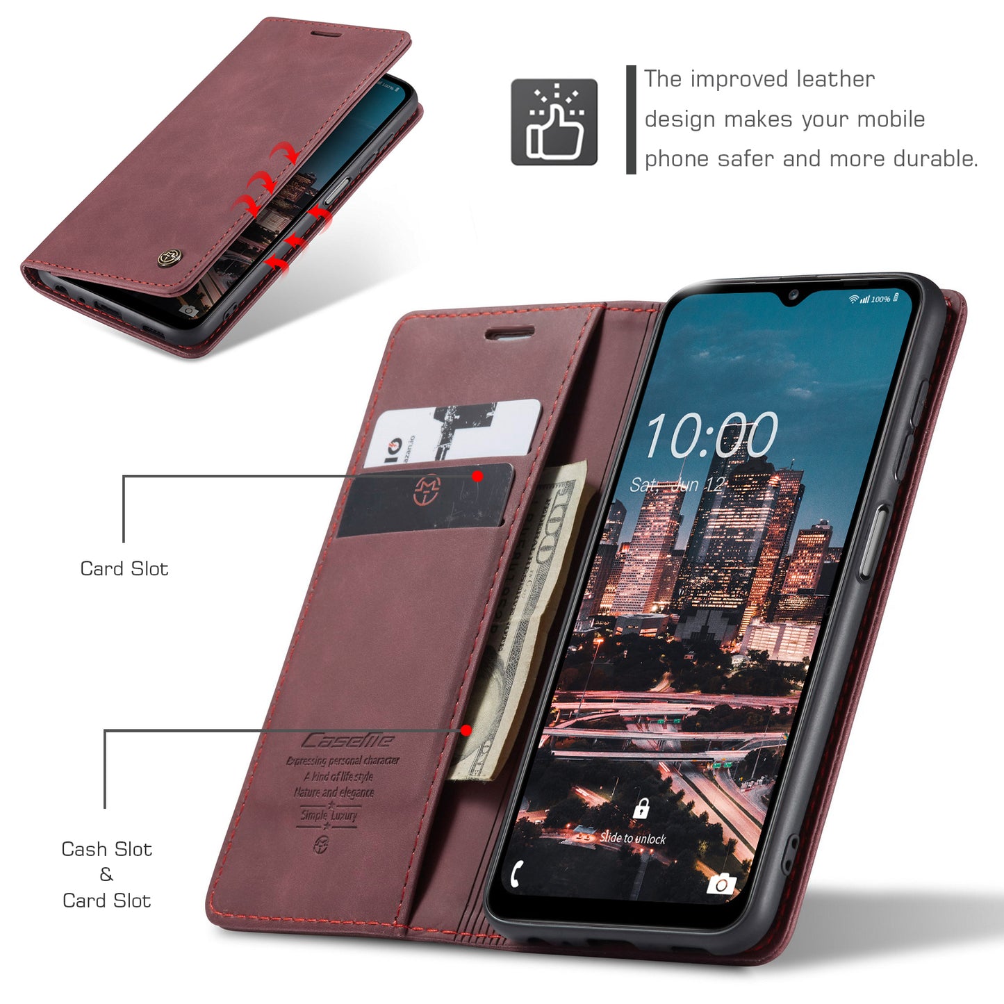 Book Classical Retro Leather Samsung Galaxy A04s Case Slim Wallet