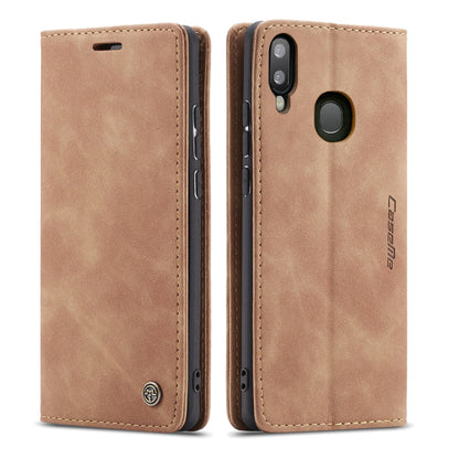 Book Classical Retro Leather Samsung Galaxy A20 Case Slim Wallet Stand