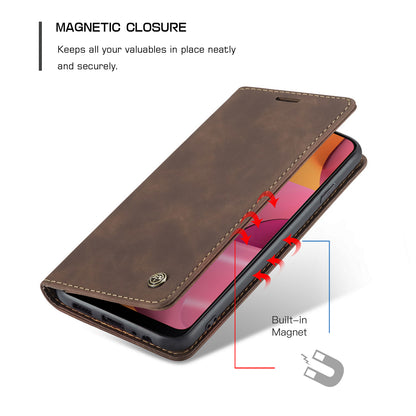 Book Classical Retro Leather Samsung Galaxy A20s Case Slim Wallet