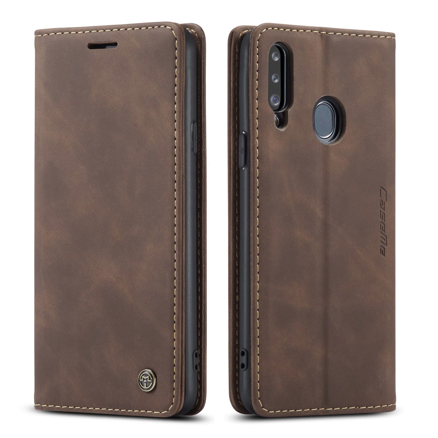 Book Classical Retro Leather Samsung Galaxy A20s Case Slim Wallet